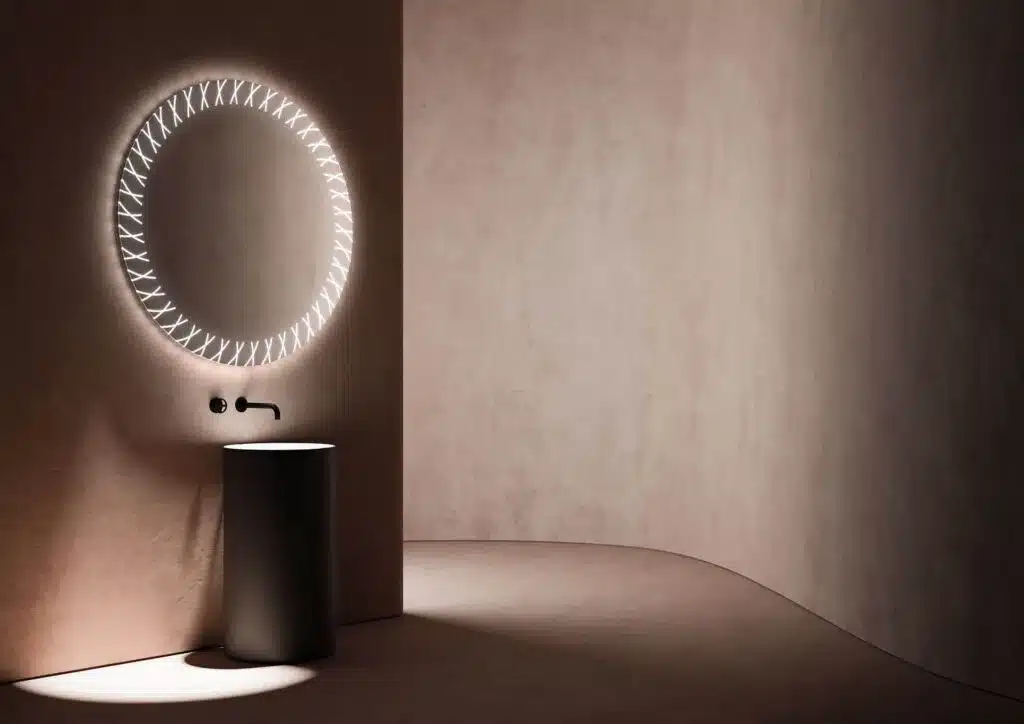 Nafna Round 3-Color LED Mirror - Bathroom Mirror | LightMirror.in Nafna Round 3-Color LED Mirror - Bathroom Mirror | LightMirror.in
