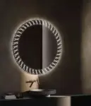 Nafna Round 3-Color LED Mirror