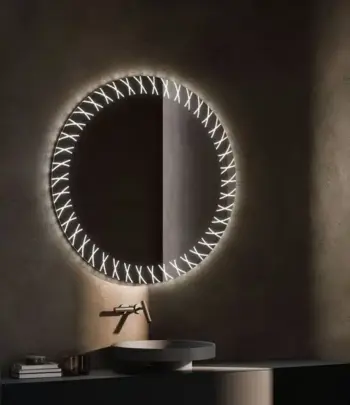 Nafna Round 3-Color LED Mirror