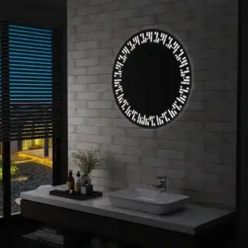 Oakleaf Circular LED Mirror | Dimmable 3-Color Light