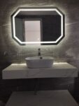 Orlonda Hex LED Mirror – Dimmable Touch Sensor Vanity Mirror
