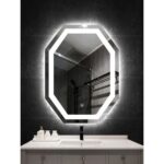 Orlonda Hex LED Mirror – Dimmable Touch Sensor Vanity Mirror