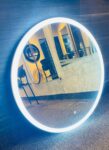 Acrylic Moon Lighted Mirror | Round White Frame | Edge Lit LED | Lightmirror.in