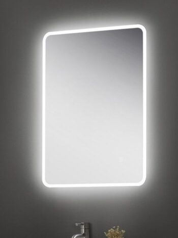 36x24 Inches Rectangular Contemporary LED Light Mirror with White Lights – Premium Quality by MW