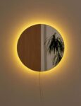 30-Inch Round LED Mirror – Contemporary Warm White Light Mirror