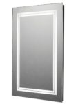 36x24 Inches Rectangular Modern LED Light Mirror with White Lights – Premium Quality by LIGHTMIRROR.IN