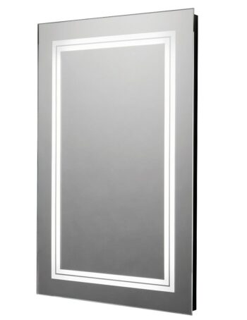 36x24 Inches Rectangular Modern LED Light Mirror with White Lights – Premium Quality by LIGHTMIRROR.IN