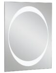 Elegant 24×36 Inch LED Mirror – Vertical Wall Mirror with White Frame