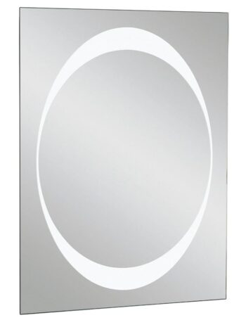 Elegant 24x36 Inch LED Mirror – Vertical Wall Mirror with White Frame