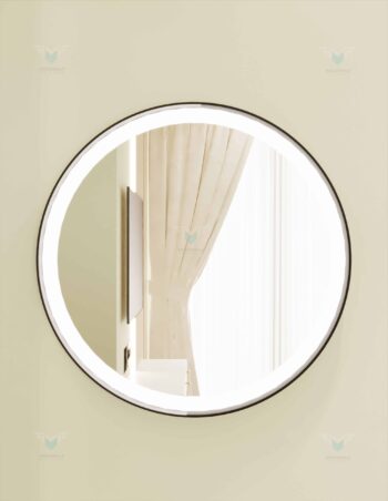 Custom light round mirrors