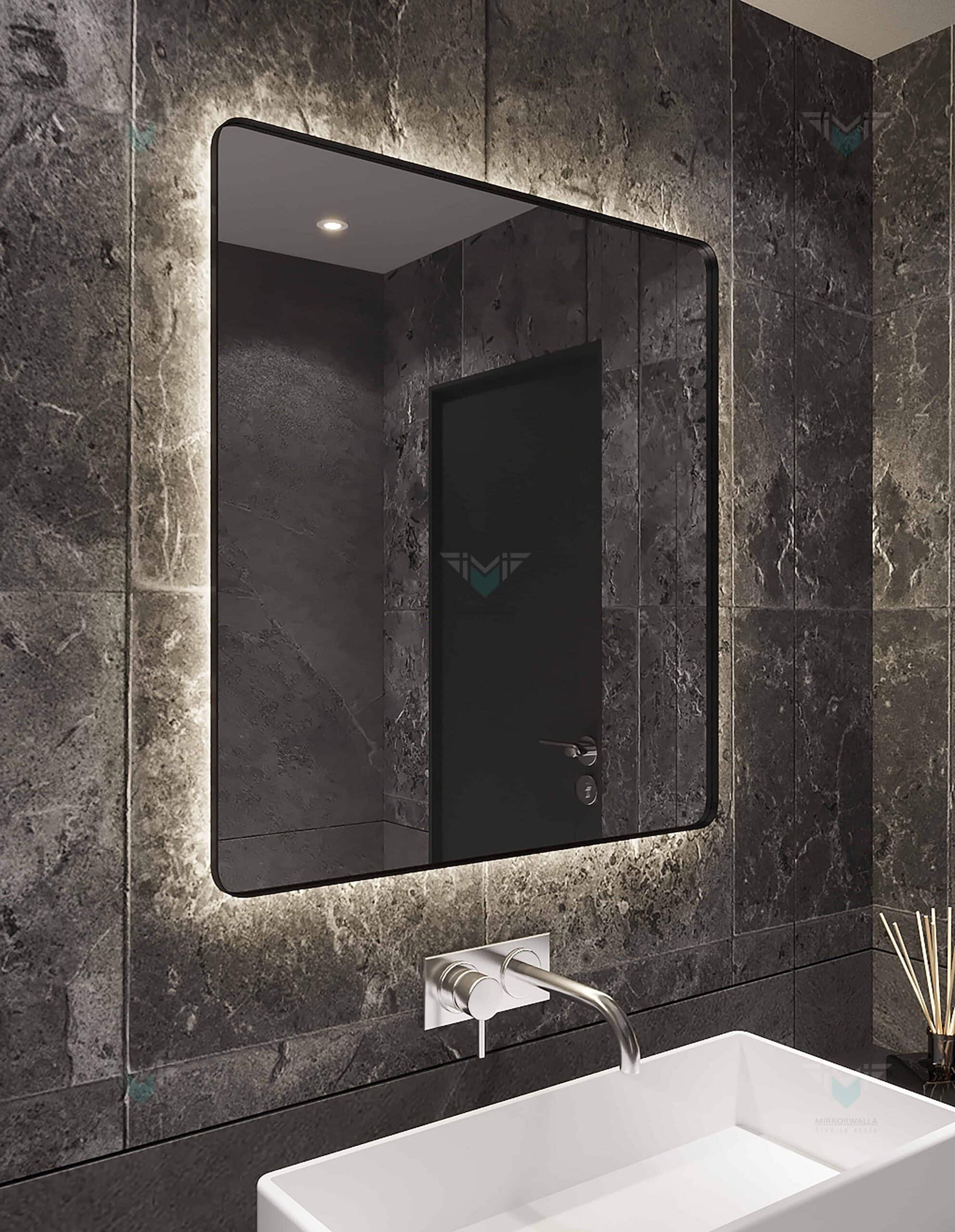 BlackWarm 30 LED Mirror | Philips LED | Lightmirror.in BlackWarm 30 LED Mirror | Philips LED | Lightmirror.in