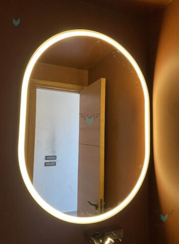 PureGlow Warm LED Mirror | 240 LED Strip | Lightmirror.in