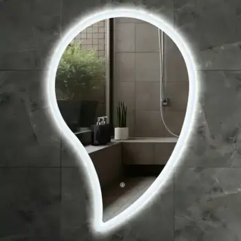 Raindrop Irregular 3-Color LED Mirror