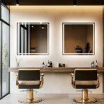 smart square led mirror