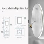 36″ Round LED Bathroom Mirror with Bluetooth Speaker, Anti-Fog, and Dimmable Lighting