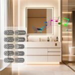 smart square led mirror