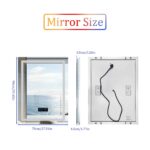 LED Bathroom Mirror with Bluetooth Speaker, Anti-Fog, and Dimmable Lighting