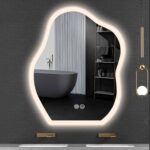 Samana Frosted Edge Irregular 3-Color LED Mirror