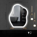 Samana Frosted Edge Irregular 3-Color LED Mirror
