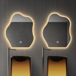 Samana Frosted Edge Irregular 3-Color LED Mirror