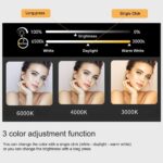 Designer Round LED Mirror with Multi-Line Light Frame