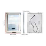 LED Bathroom Mirror with Bluetooth Speaker, Anti-Fog, and Dimmable Lighting