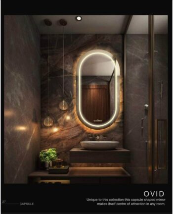 Senta Frameless Capsule 3-Color LED Mirror