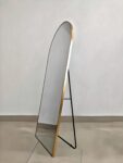 Arc Half Round Standing Mirror – Anodized & Portable