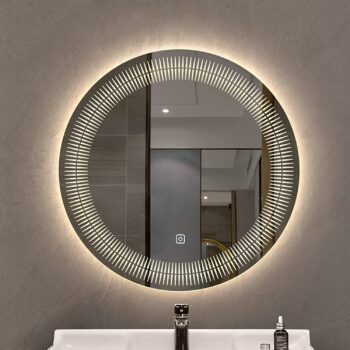 Sirius Round LED Bathroom Mirror (3 Color LEDs, Dimmable Touch) - Bathroom Mirror | LightMirror.in