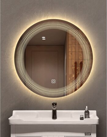 Sirius Round LED Bathroom Mirror (3 Color LEDs, Dimmable Touch)