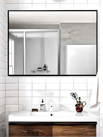 Customizable Aluminium Frame Mirror - Wall Mounted