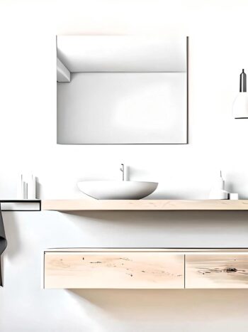 Aura Bath Face Mirror - Imported Belgium Glass & Custom Shape