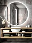 Elegant Touch Sensor LED Bathroom Mirror – Dual Light