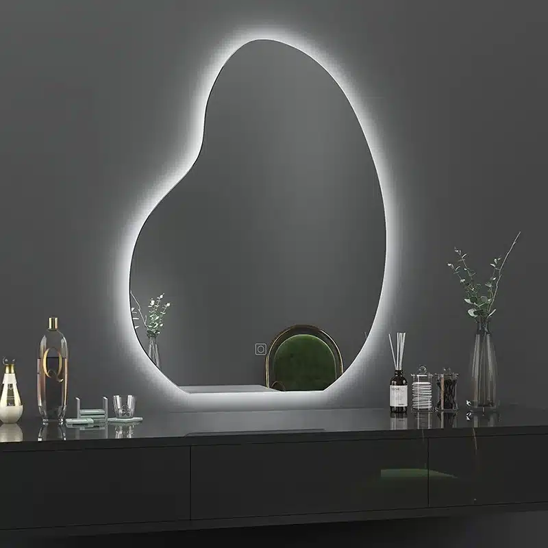 Starla Backlit Irregular 3-Color LED Mirror - Bathroom Mirror | LightMirror.in Starla Backlit Irregular 3-Color LED Mirror - Bathroom Mirror | LightMirror.in