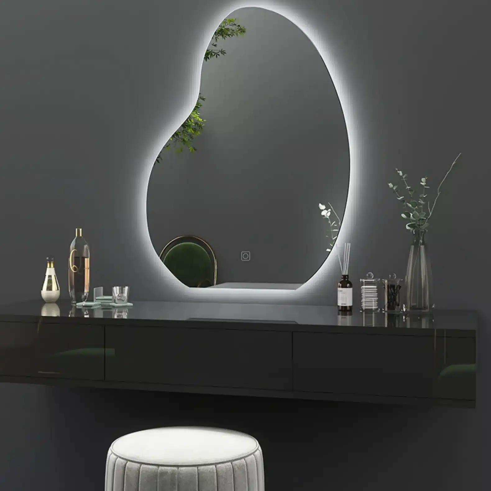 Starla Backlit Irregular 3-Color LED Mirror Starla Backlit Irregular 3-Color LED Mirror