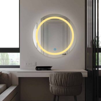Sundiscbordertwin Ledmirror Warmlight Roundcopy 1.jpeg | LightMirror.in