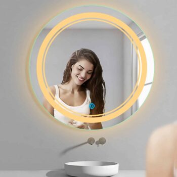 Sun Disc Duo Edged LED Bathroom Mirror