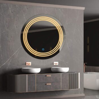 Sundisctrioedged Ledbathroommirror Warmwhitelight Round01copy 1.jpeg | LightMirror.in