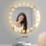 Sun Gleam LED Bathroom Mirror - Warm White Light - Round