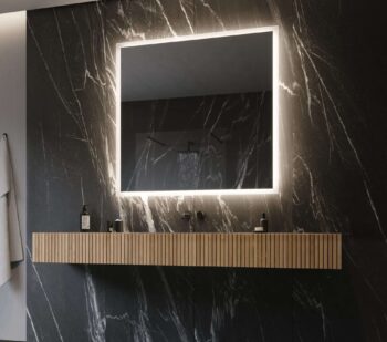 Taft Square LED Mirror | Dimmable Lighting
