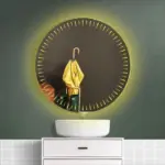 Teplin Round LED Mirror | Touch Dimmable 3-Color Vanity