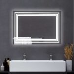 Crystal View LED Mirror | optional Light