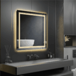 Frameless LED Lighted Bathroom Mirror – Dual Lighting, Anti-Fog, and Touch Controls