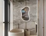 Wavy Irregular 3-Color LED Mirror