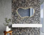 Wavy Irregular 3-Color LED Mirror