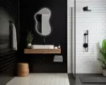 Wavy Irregular 3-Color LED Mirror