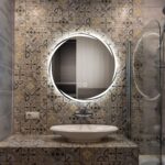 Premium Circular LED Bathroom Mirror with Glow Ring