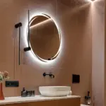 Premium Circular LED Bathroom Mirror with Glow Ring