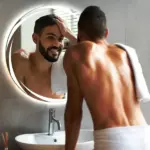 Haley Design LED Round Mirror – Dimmable Lighting & Modern Style