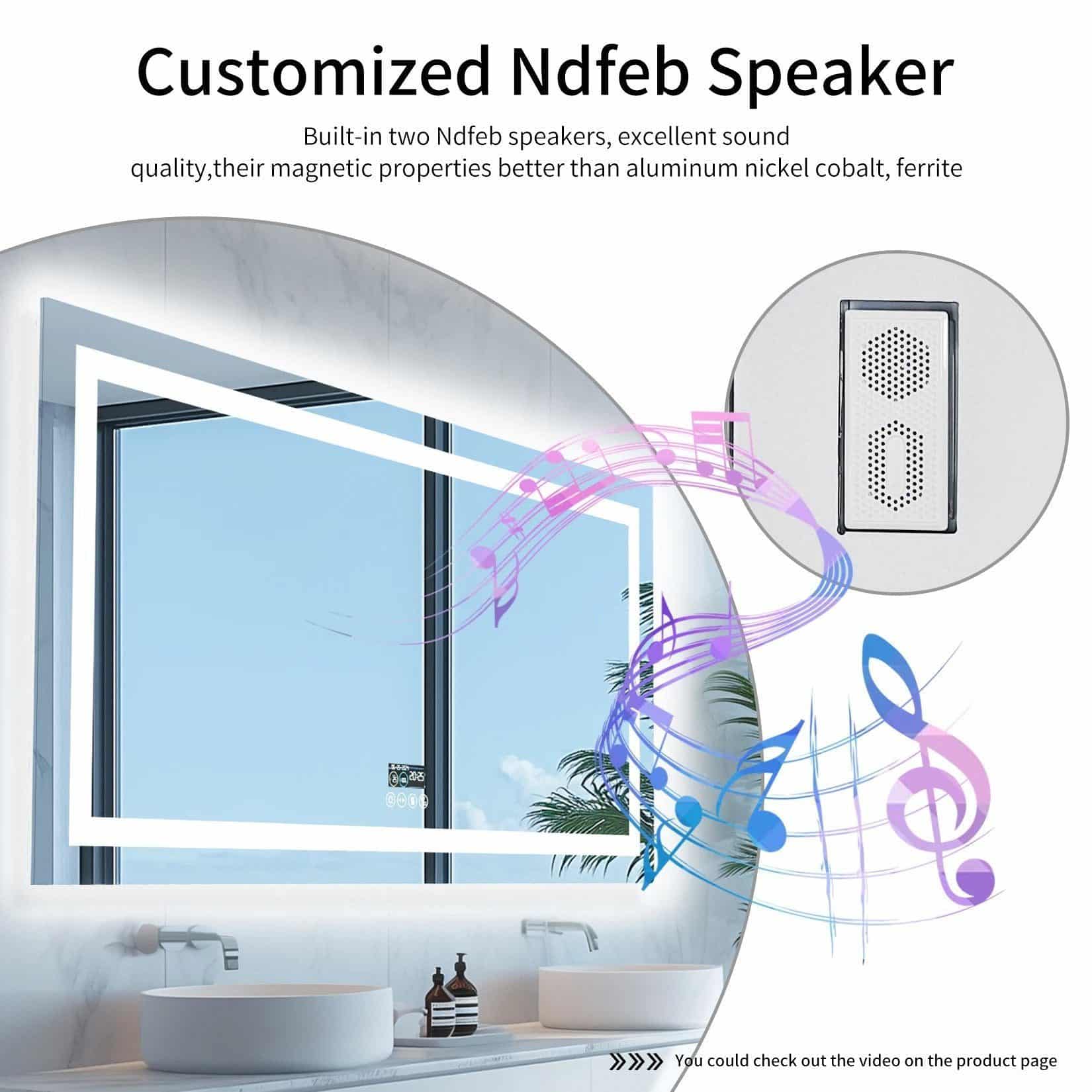 Smart LED Bathroom Mirror with Bluetooth Speaker, Anti-Fog, and Dimmable Lighting - Uncategorized | LightMirror.in Smart LED Bathroom Mirror with Bluetooth Speaker, Anti-Fog, and Dimmable Lighting - Uncategorized | LightMirror.in